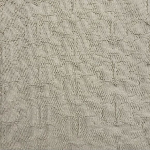 COACH NWT Ivory Signature Knit Turtleneck Wool Blend Poncho Sweater - Picture 14 of 16